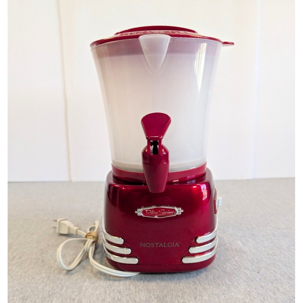 Nostalgia Retro Red Hot Chocolate Maker 24 oz 600W Electric Blend Froth Heat